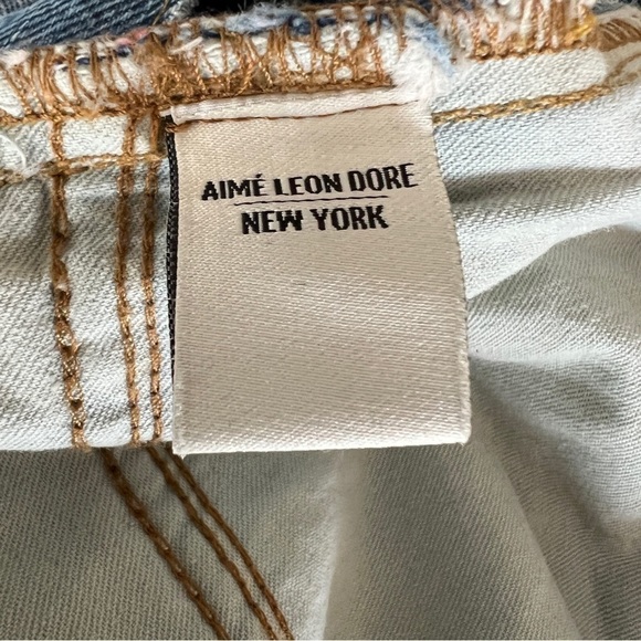 Aime Leon Dore Distressed Medium Wash Denim Slim Jeans - Picture 7 of 15